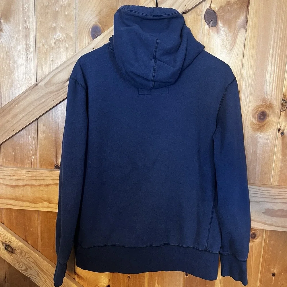 Aeropostale Men's Medium Navy Blue Pullover Hoodie New York City Kangaroo Pocket